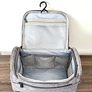 Hanging Gray Travel Waterproof Toiletry Bag - 10x5x6